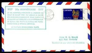 50th ANNIVERSARYTREPASSEY NEWFOUNDLAND TO ROME ITALY, MAJOR MALOTT (K2482) - Picture 1 of 2