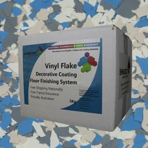 Vinyl Flakes For Flake Flooring Blended Design - Picture 1 of 32