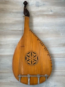 Antique Bandura National Ukranian 50s Folk Instrument Bandyra Soviet Era - Picture 1 of 18