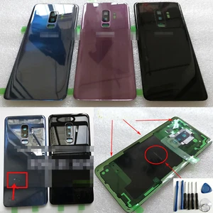 A++ For Samsung S9+ S9 Plus G965F G965U G965W Glass Back Battery Cover +Lens Cap - Picture 1 of 10