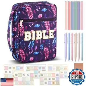Sinload 20 Pcs Bible Journaling Kit Include Letter Bible Cover for Women 6 Hi - Picture 1 of 5