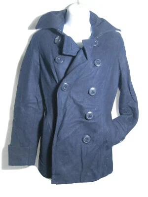 Chaqueta cálida dElias para mujer azul marino calce ajustado moda talla S Foto 1 de 3