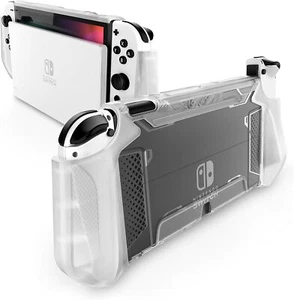 Full Protection Mumba Dockable Case TPU Grip Cover For Nintendo Switch OLED 2021 - Picture 1 of 83