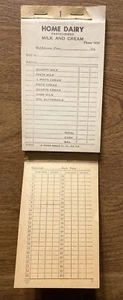 1940er Haus Molkerei pasteurisierte Milch Sahne Orden Pad Middletown Connecticut CT A8 - Bild 1 von 12
