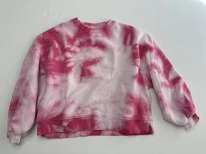 Zara Size 7 Pink Tie Dye Sweatshirt - Picture 1 of 3