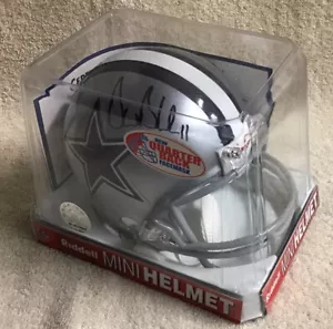 Dallas Cowboys Mini Helmet Autographed By DREW BLEDSOE #11 COA - Picture 1 of 11