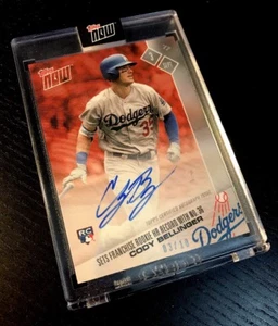 CODY BELLINGER RC 2017 Topps NOW AUTOGRAPHS RED [03/10] 558D LOS ANGELES DODGERS - Picture 1 of 3