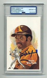 DAVE WINFIELD  GEM MINT 10 PSA/DNA SIGNED  PEREZ STEELE POST CARD - Picture 1 of 1