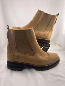 Timberland Damen Courmayeur Valley Chelsea Mode Stiefel Weizen Nubuk Größe 8,5 - Bild 1 von 5