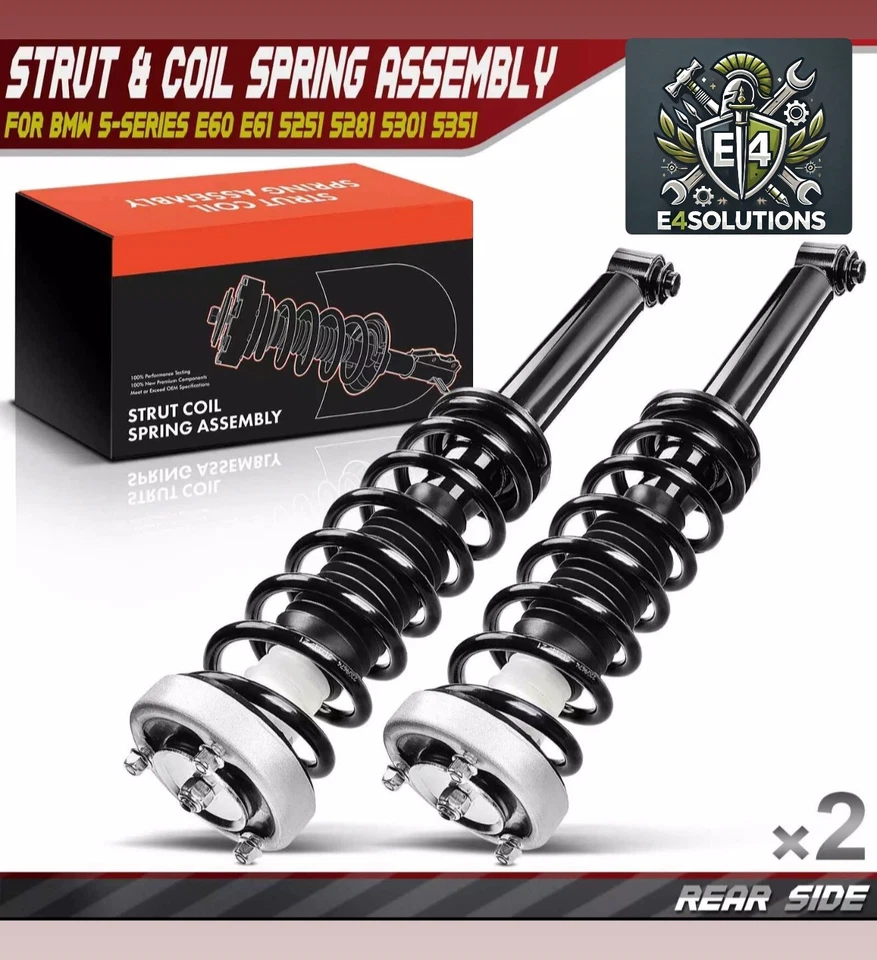 Conjunto de muelle helicoidal y puntal trasero BMW E60 X2 completo, 525i 528i 530i 535i 545i Foto 1 de 4