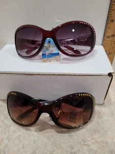 Girls Rhinestone Sunglasses 2 Pair - Picture 1 of 11