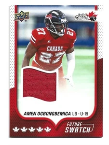 2016 Upper Deck USA Football Future Swatch Jersey #CFS-AO Amen Ogbongbemiga - Picture 1 of 2