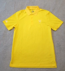 Hombre ADIDAS Amarillo SS Polo Golf Camisa Edimburgo EE. UU. Staff Talla Pequeña - NUEVO - Imagen 1 de 4