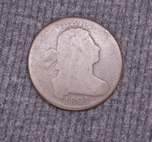 1801 Busto drappeggiato grande centesimo 1c - Foto 1 di 2