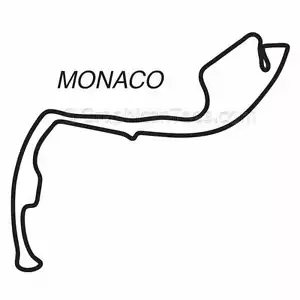Monaco Race Track Sticker Vinyl Graphic Decal Motor Racing GP F1 Circuit - Picture 1 of 5