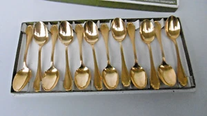 12 cuilleres a moka alfenide christofle metal argente pompadour - Imagen 1 de 6
