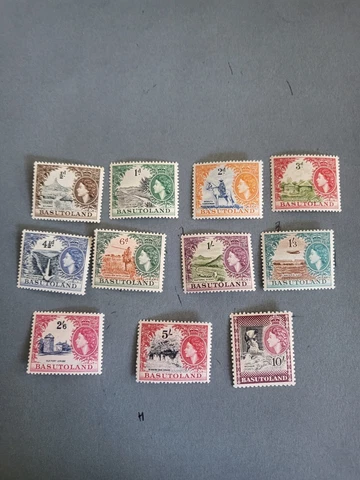 Stamps Basutoland Scott #46-56 never hinged Cover