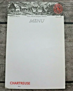 ANCIEN MENU, LA GRANDE CHARTREUSE, Monastère , Chartreuse 1605 - Imagen 1 de 4