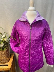 L.L. Bean Youth Girls Purple Quilted Winter Coat/Parka L 14/16 - Picture 1 of 11