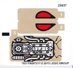 NEW LEGO - Sticker - Ninjago - Anacondrai Crusher - Set 70745 - Picture 1 of 1