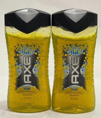 2x AXE Rise Uplifting Himalayan Minerals & Lime Extract Shower Gel 12 oz 354 ml - Image 1 of 2