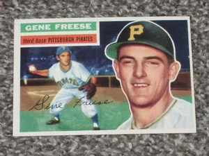 1956 Topps Baseball #46 Gene Freese White Back NM-MT+ W/ Speck Of Paper Loss - Picture 1 of 2