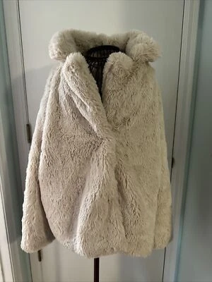 joujou jacket XL faux fur cream short waisted  - Image 1 of 4