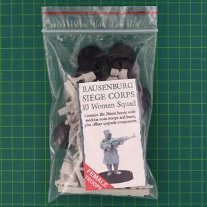Rausenburg Siege Corps 10 Woman Squad #70034 Galaxys Finest Victoria Miniatures - Picture 1 of 3