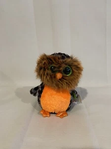 TY MIDNIGHT OWL 6" BEANIE BOOS Halloween Dekor neuwertig neu mit Etikett 2015 - Bild 1 von 7