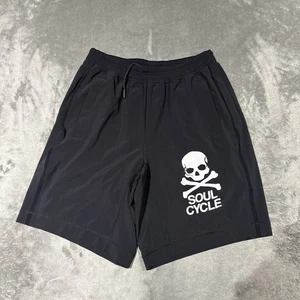 Lululemon Shorts Herren Medium Pace Breaker gefüttert schwarz Soulcycle Totenkopf - Bild 1 von 9