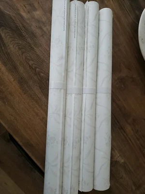 Pottery Barn LoveShackFancy Lattice Bow Wallpaper 4 Rolls - Image 1 of 3