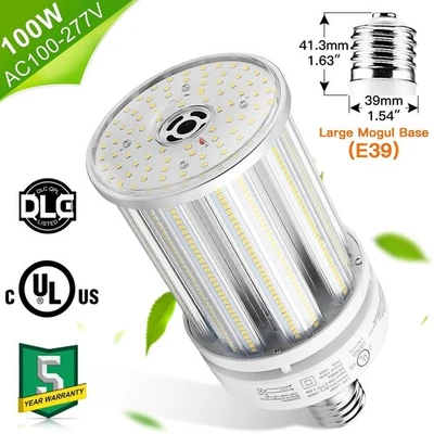 LED Corn Light Bulbs 100W Replace 600W MH/HPS Industrial Warehouse Highbay Lamp - Image 1 of 4