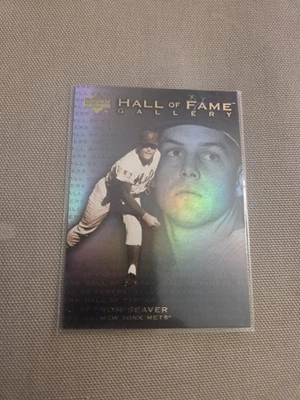 2001 Upper Deck Salón de la Fama #G2 Tom Seaver Salón de la Fama Galería Mets 5.1A Foto 1 de 2