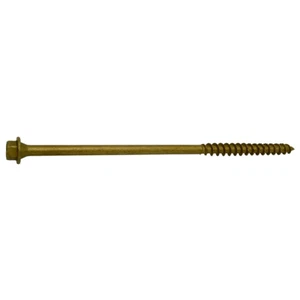 1/4 x 6" Hex Head Tan Timber SaberDrive Platinum Screws Bulk Box (50 pcs.) - Picture 1 of 1