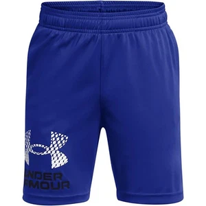 NWOT Youth Under Armour Tech Logo Shorts Royal Blue Size Small - Picture 1 of 2