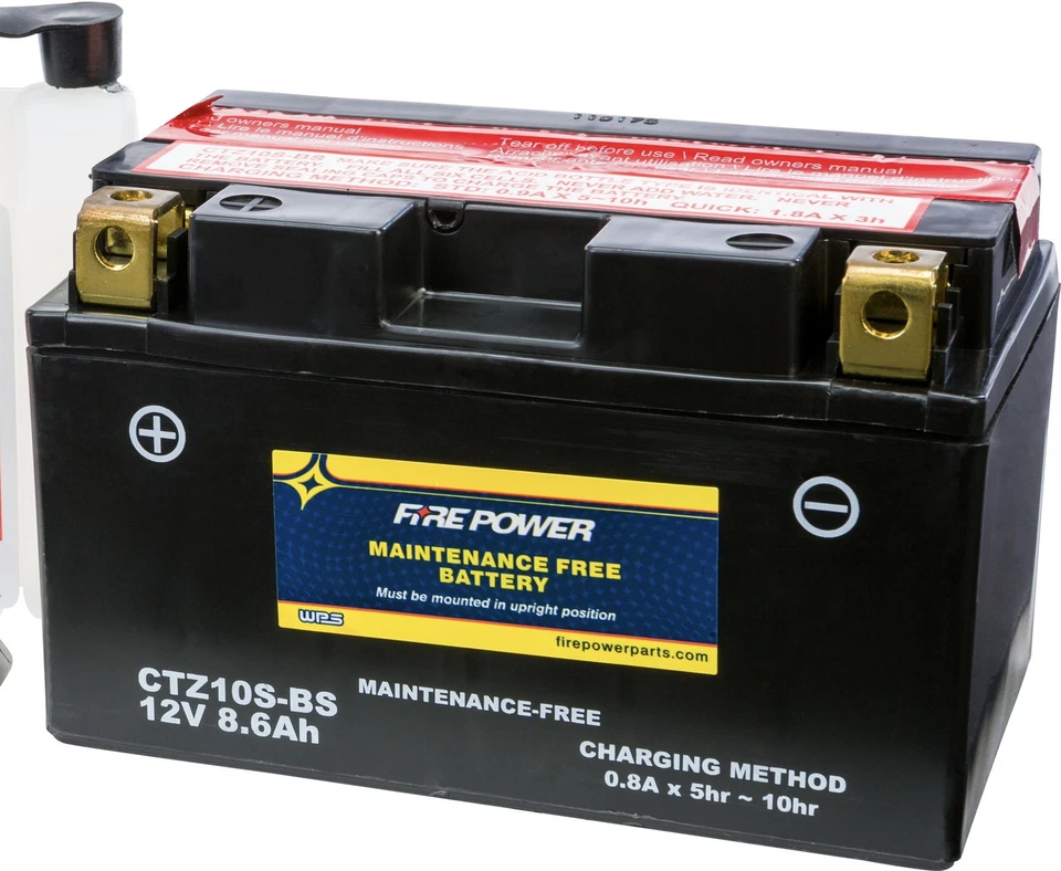 WPS Maintenance Free Motorcycle Battery Yam Hon Kaw Suz KTM YTZ10S CTZ10S-BS Foto 1 de 1