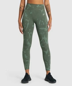 Gymshark Damen B1A2K Adapt Camo Savanna/Grün M Seamless Legging sportlich - Bild 1 von 6
