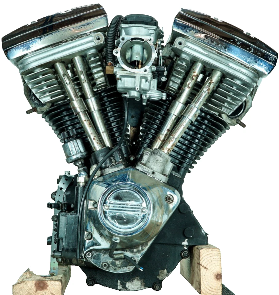 90 Harley Electra Classic Touring EVO 80CI 1340 CARB Engine Motor 812 mi. 1348 Foto 1 de 4