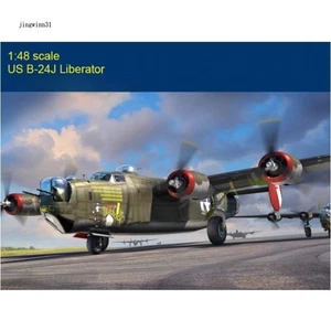 1/48 Scale US B-24J Liberator Heavy Bomber Serial No. 81774 Plastic Model Kit - Picture 1 of 12