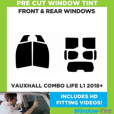 For Vauxhall Combo LIFE L1 2018+ Pre Cut Window Tint Full Front & Rear - Image 1 of 4