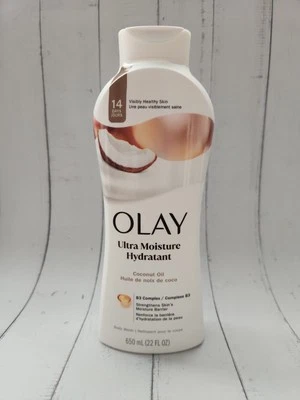 OLAY Ultra Moisture Hydratant Coconut Oil Body Wash, 22 fl oz - Image 1 of 2