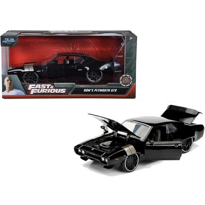 Jada Toys Fast & Furious 1:24 Dom's Plymouth GTX Die-cast Car, Toys for Kids and - Immagine 1 di 4