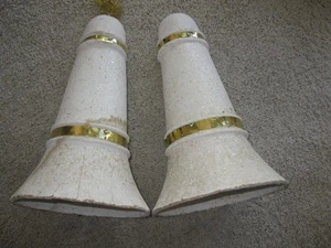 2 PAPPMACHE WEIHNACHTSGLOCKEN GROSS 18" X 10" SELTEN VINTAGE 1950ER JAHRE LADENDISPLAY - Bild 1 von 7