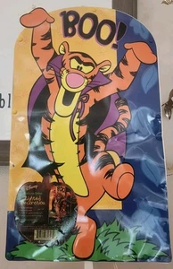 Vintage Disney Impact Kunststoff Tigger beleuchtet Halloween doppelseitiges Schild - Bild 1 von 4