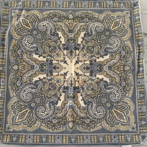 2 Pottery Barn Mansfield Cotton Linen Tile Pillow Cover 24" x 24" Corner Wear - Picture 1 of 10