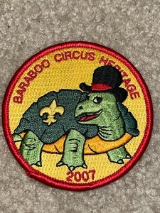 Boy Scout BSA 2007 Turtle Top Hat Baraboo Circus Heritage Wisconsin Trail Patch - Picture 1 of 1
