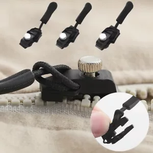 3-12PCS Fix Zipper Zip Slider Repair Instant Kit Universal Rescue Replacement - Picture 1 of 14