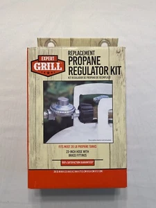 Propane Regulator Kit Replacement Universal Expert Grill 23” Hose Brass Fittings - Picture 1 of 5