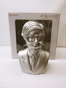 ANDY WARHOL x Kidrobot SILVER EDITION 12" Vinyl Figur Skulptur Büste 2021 - Bild 1 von 17