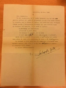 Lettera firmata da Salvator Gotta - Picture 1 of 1